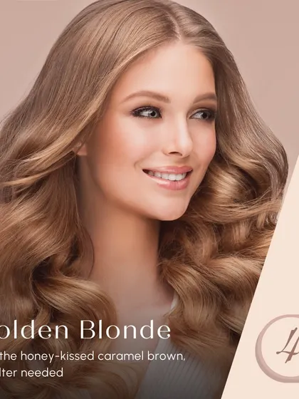 Get that honey-kissed, caramel brown glow without a filter. This golden blonde shade is perfect for a bright, sun-kissed look that feels both natural and glamorous.