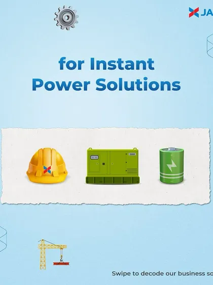A fun look at our business solutions through emojis. From the hard hat representing our engineering and construction work to the generator and battery for our power solutions, each icon tells a part of our story.