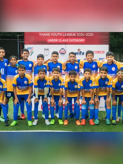Our Under-13 squad photo for the Thane Youth League 2024-25 season, ready to compete.