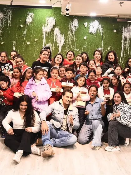 All smiles at the Christmas party! It's a time for us to relax, have fun, and celebrate the year together.