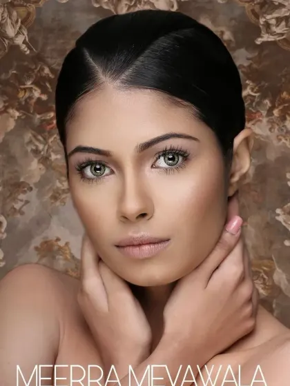 A beautiful, clean portfolio shot on a fair-skinned model, demonstrating my ability to create a flawless base without masking natural freckles or texture.