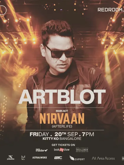 My personalized flyer for the night I supported Afterlife artist N1rvaan at Kitty Ko. His track 'Rudra' is a global hit, and the energy was insane.