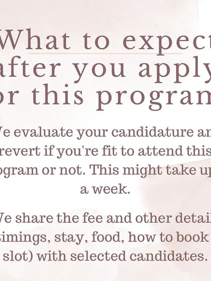 Wondering what happens after you apply for our program? This graphic explains our evaluation process for selecting candidates who are ready for this intensive opportunity.