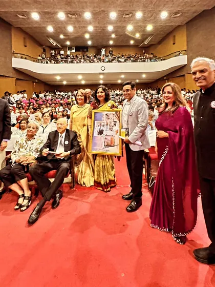 On stage with top cop Julio Rebeiro and other PCGT trustees, felicitating IPS Manoj Sharma. Events like these are crucial for providing students with role models who exemplify integrity and leadership.