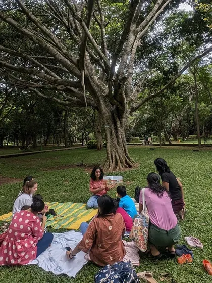 Candid shots from our 'Bounty of Chillies' session. You can see the mix of listening, interacting, and the occasional distraction, which is all part of the fun.