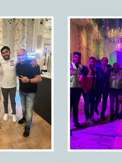 Happy faces all around. Our team loves posing with guests, capturing the fun and celebratory moments we help create.