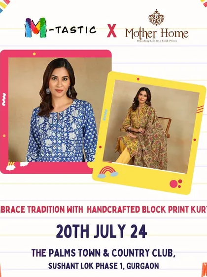 For moms, we feature brands like Mother Home, which offers beautifully handcrafted block print kurtis that embrace tradition and timeless elegance.