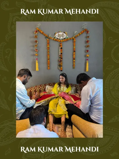 A full bridal setup with my team working together to adorn the bride. We ensure a professional and comfortable experience for her big day.
