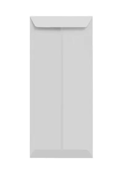 A clean, professional photograph of a plain white envelope on a white background. We handle all types of stationery photography for your business needs.