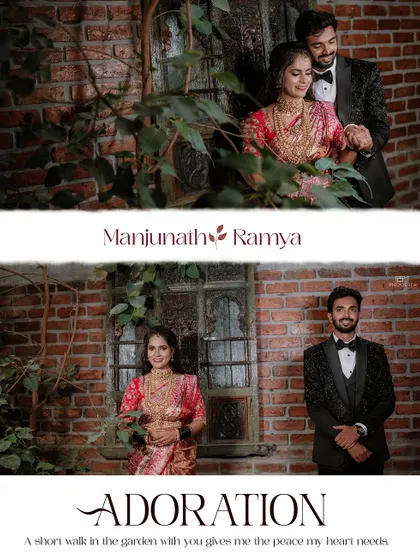 Duplicate of image 99, a collage of rustic reception portraits.