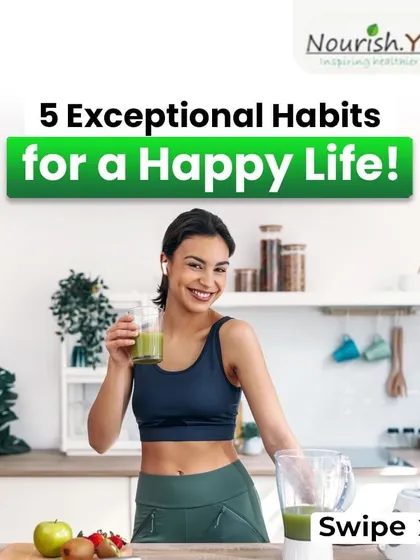 Here are five exceptional habits for a happy life. These include nourishing your body with a balanced diet, getting regular exercise, and practicing gratitude.