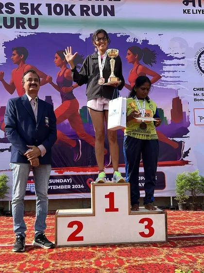 On the podium after two years. This moment was a huge milestone in my comeback journey, proving that perseverance pays off.