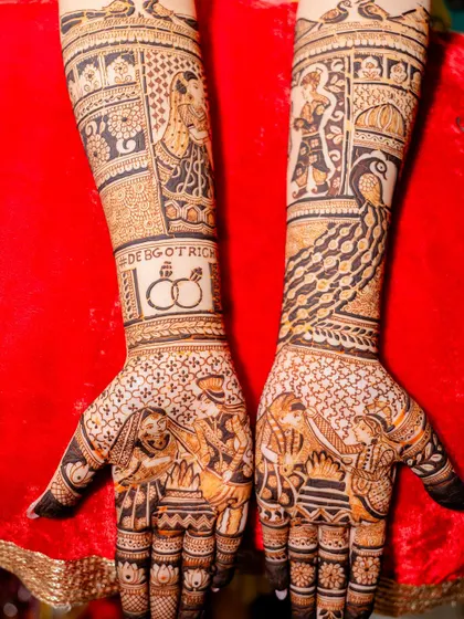The complete design for bride Richa Mehta, showing all the wedding rituals from the varmala to the sindoor, exactly as she wanted.