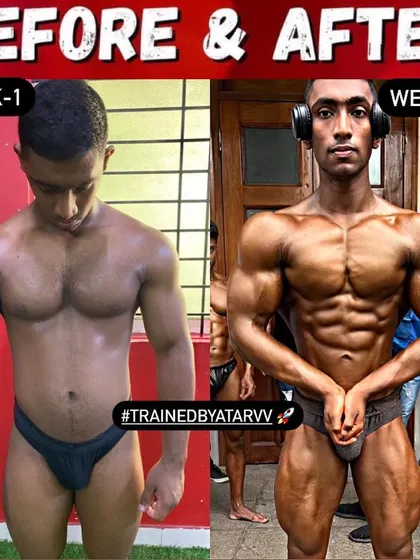An 8-week transformation for an 18-year-old natural competitor. We achieved incredible conditioning for his first trial show.