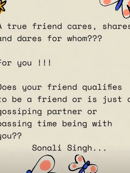 On Friendship Day, it's important to ask: is your friend a true friend, or just a gossiping partner? I encourage you to build friendships on a foundation of depth and trust, not just passing time.