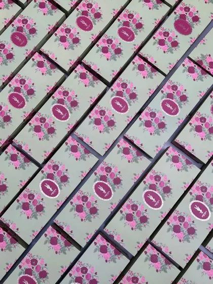 An army of our beautiful floral gift boxes, ready to be filled and sent out for a special occasion.