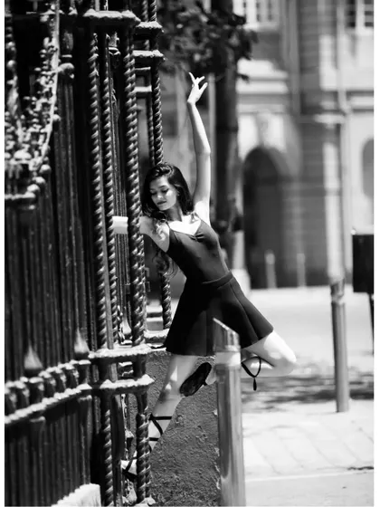 A dynamic pose from my contemporary dance photoshoot. This style is all about using the body to express raw emotion.