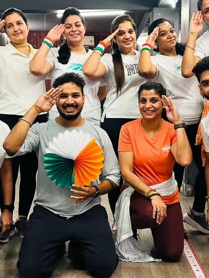 Saluting the spirit of a strong and healthy nation. Our tribe came together to celebrate Independence Day with a special workout and a lot of patriotic pride.