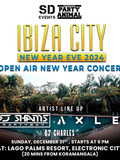 Ringing in the New Year at the 'Ibiza City 2024' open-air concert. It was an unforgettable night of music under the stars.