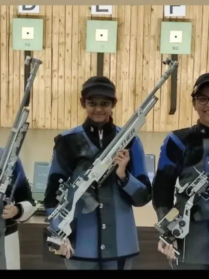 A fine shooting show by our athlete Meghana Sajjanar, winning the top spot at the Indian team selection trials finals in 2022.