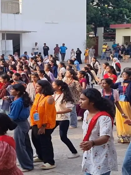 The energy you get back from 500 students is incredible.