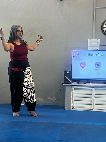 We take wellness seriously. In our monthly sessions with our wellness mentor, we learn to become the best versions of ourselves. This session focused on empathy through an activity called 'Moccasin Walk,' or walking in someone else's shoes.