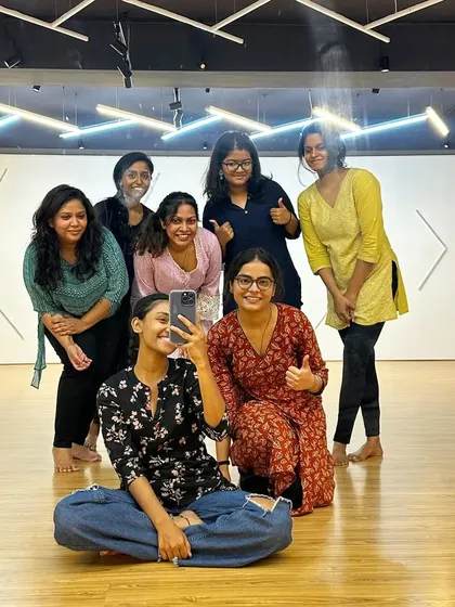 We are beyond grateful for this fam. A selfie moment with our amazing students after a fulfilling class.