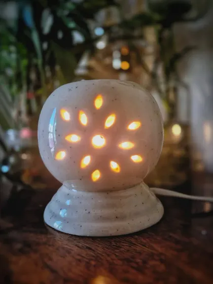 For those who love fragrance without a flame, my electric wax warmer is the perfect solution. It gently melts the wax to release a consistent, beautiful aroma, creating a cozy and safe ambiance in any room.