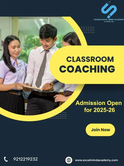We offer classroom coaching to unlock your child's brain power. Admissions are now open for the 2025-26 session.