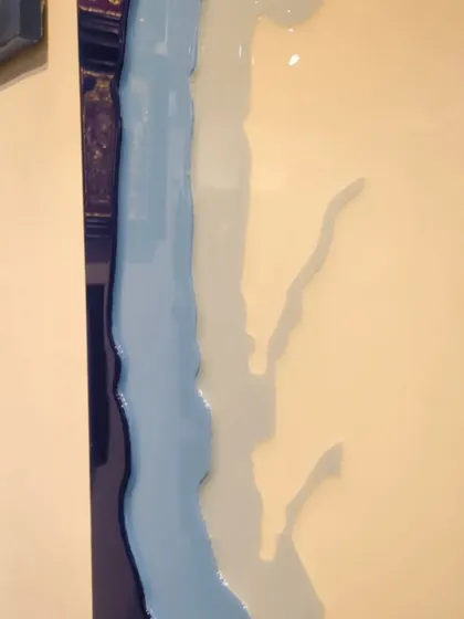 This image shows the contours of the Mumbai map artwork, which were designed to represent the city expanding its boundaries into the ocean.