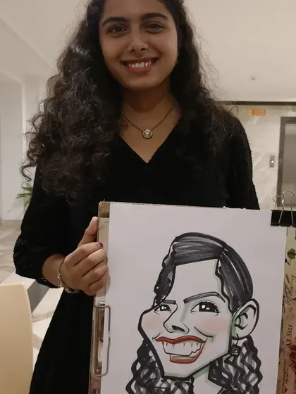 Another happy student from the Symbiosis Medical College function.