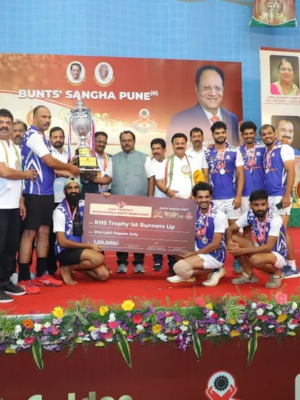 The confetti moment. The entire team celebrating our Runners-Up finish at the International Bunts Volleyball Championship.