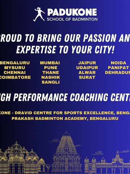 World-class coaching is now closer than you think. With a growing network of centers across India, our mission is to make the Padukone method of training accessible to aspiring players everywhere.