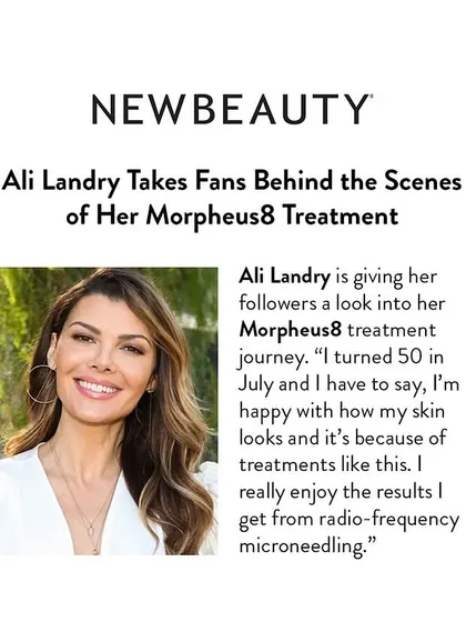 NewBeauty highlights the popularity of Morpheus8, a treatment I frequently use for skin remodeling. It’s a testament to the effectiveness of radio-frequency microneedling for achieving visible, long-term results.