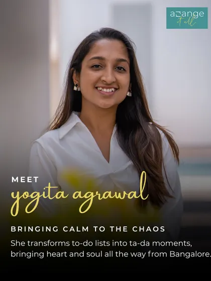 Meet Yogita, one of our incredible team members. She is dedicated to bringing calm to the chaos, transforming to-do lists into ta-da moments with her heart and soul.