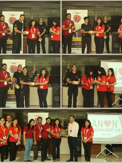 My instructors receiving appreciation at the ANON event. Our team is the backbone of Kavach.