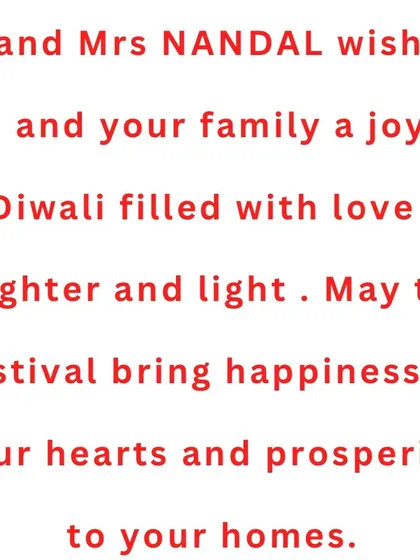 An example of a personalized Diwali message card we include in our hampers. A simple, heartfelt note can make all the difference in showing someone you care.