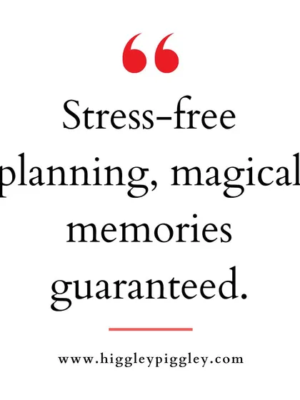 "Stress-free planning, magical memories guaranteed." This is the peace of mind I offer to every parent.