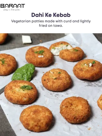 A platter of my Dahi Ke Kebab, perfect for sharing. These delicate and flavorful patties are a testament to the versatility of vegetarian cooking.