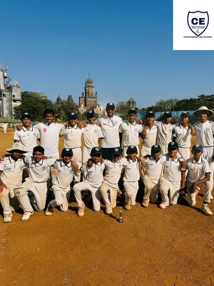The victorious U14 team at Azad Maidan. We are proud of their performance and the way they represented the academy.