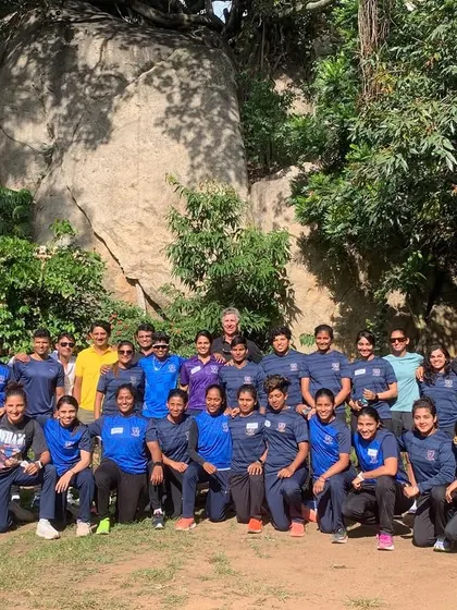 Our team on an outdoor trip. We believe in holistic development, which includes team-building activities outside the gym.