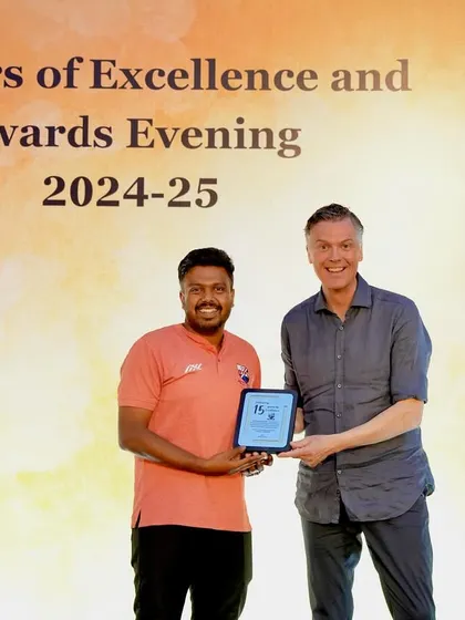 Thanking Coach Ashwin for his dedication and for leading his teams to multiple championships this year.