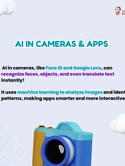 AI in cameras and apps can recognize faces, translate text, and identify objects. Our courses explore how machine learning makes apps smarter and more interactive.
