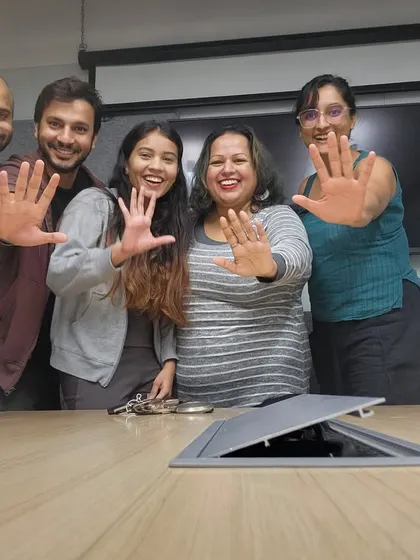 Just us five writing to be famous! A fun pose with our BWW Sugargliders, a group of bright, eager, and earnest minds.