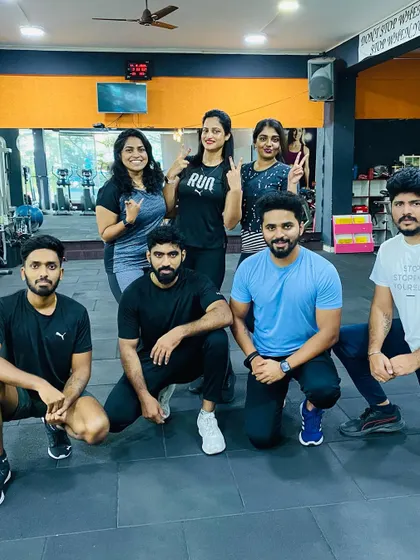 Post-aerobics vibes on a Friday. We danced, we sweat, and now we celebrate.
