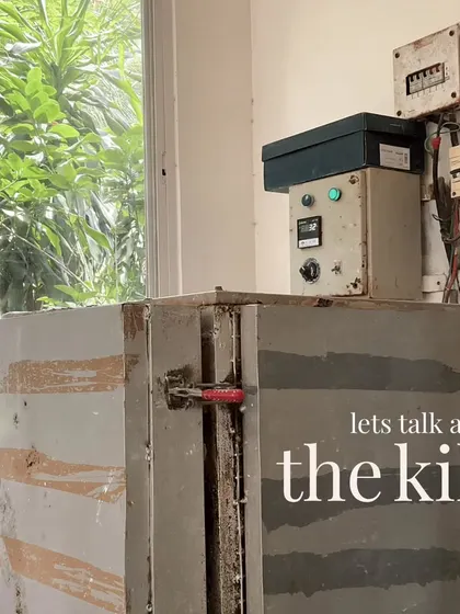 Let's talk about the kiln. This is the heart of the studio, where the final transformation happens. It's an essential part of the ceramic process.