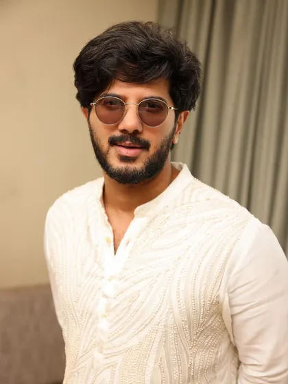 This portrait of Dulquer Salmaan captures the effortless charm of his custom Mishru look.