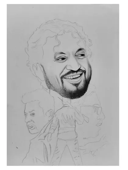 The making of my tribute to Irrfan Khan. These progress shots show how I combined multiple characters into one cohesive and heartfelt artwork.