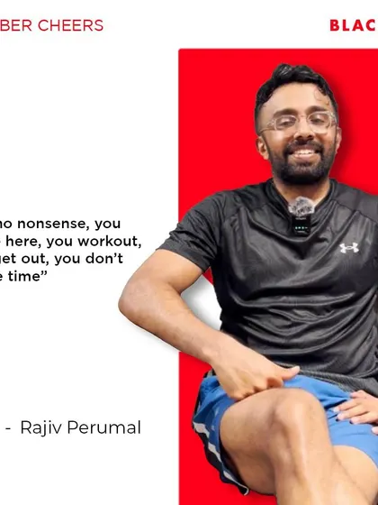 Member cheers for Rajiv! He appreciates the no-nonsense approach: "You come here, you workout, you get out, you don't waste time."