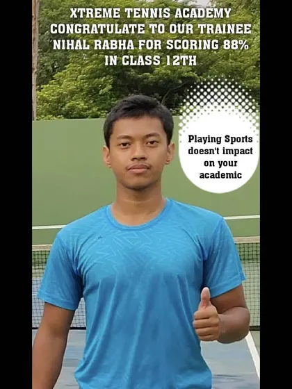 I'm proud of my players on and off the court. Here's a special mention for my trainee Nihal Rabha, who proved that playing sports doesn't impact academics by scoring 88% in his 12th CBSE board exams.